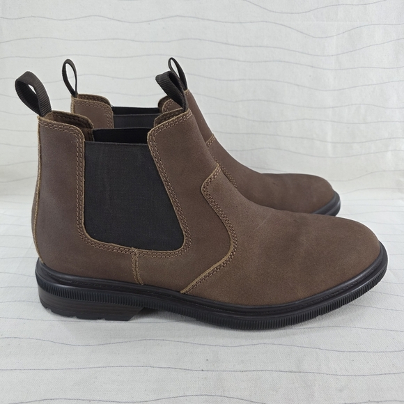 Clarks Mens Burchill Up Brown Leather Pull On Boots Shoes 261794027110 Size 12 main image 8